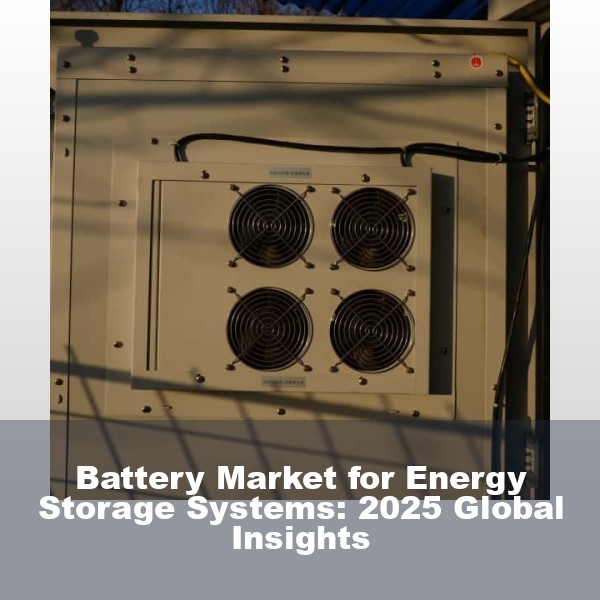 Battery Market for Energy Storage Systems: 2025 Global Insights